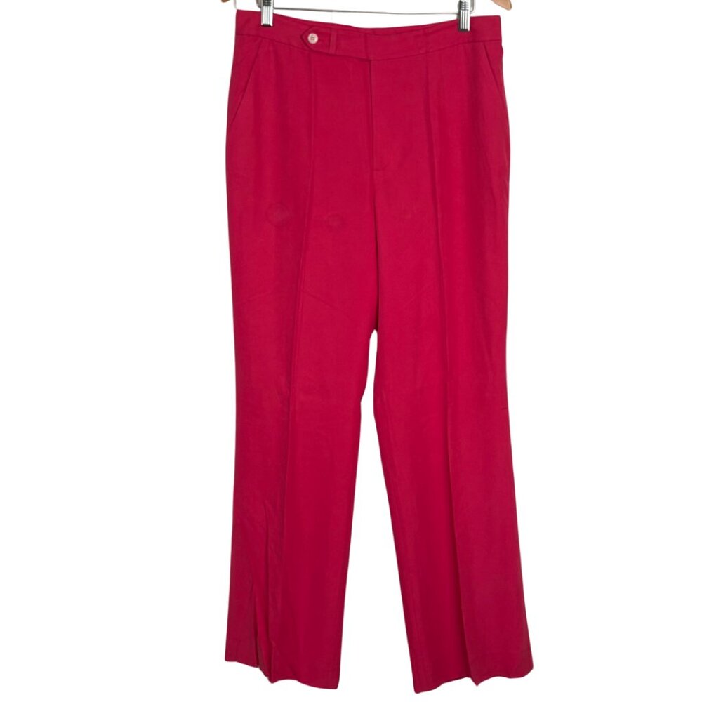 Lauren Ralph Lauren Women’s Silk Pants Pink Size 12 NEW - Picture 1 of 8